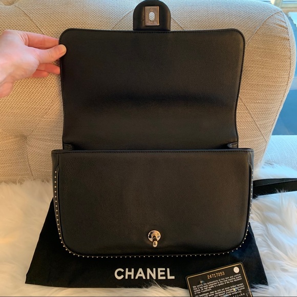 ISO Chanel Caviar Quilted Large Studded Flap Bag - Picture 16 of 16